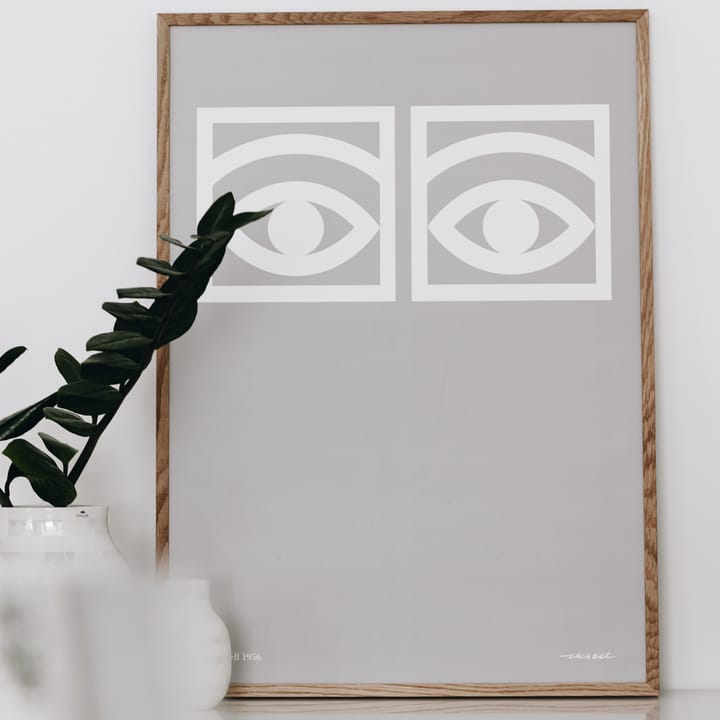 Ögon Poster grau, 50 x 70cm Olle Eksell