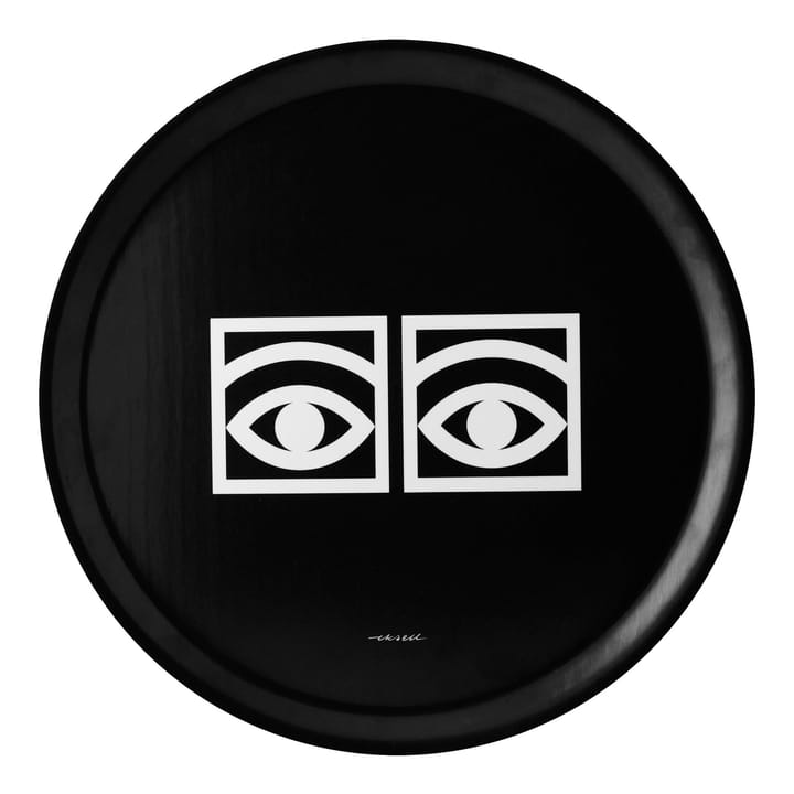 Ögon Tablett Ø38cm - Schwarz - Olle Eksell