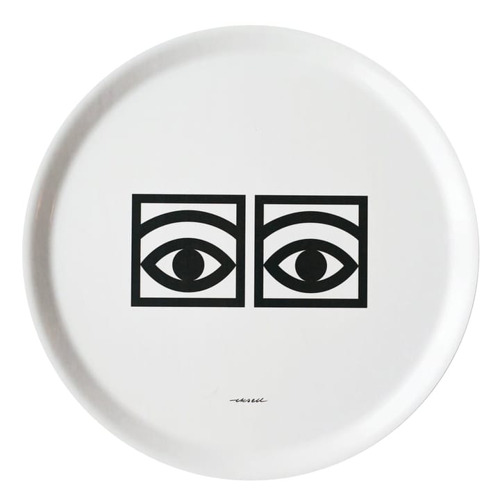 Ögon Tablett Ø38cm - weiß - Olle Eksell