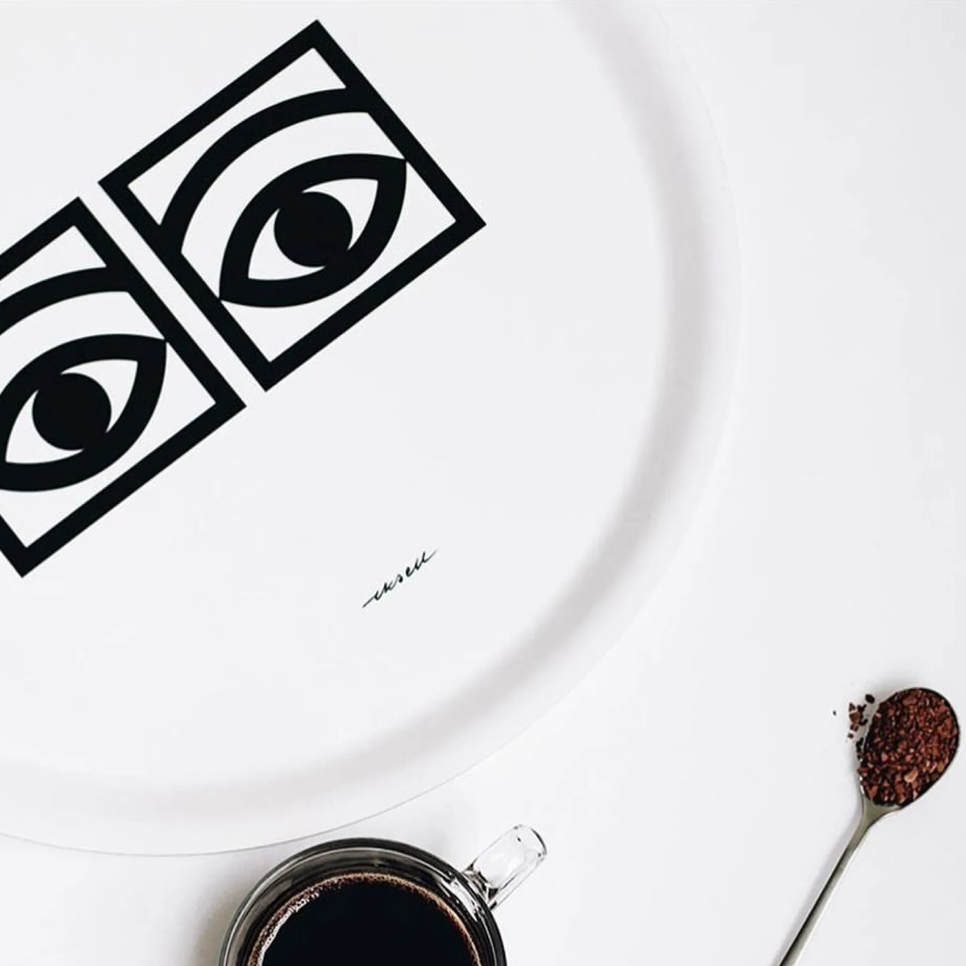 Ögon Tablett Ø38cm, Weiß Olle Eksell