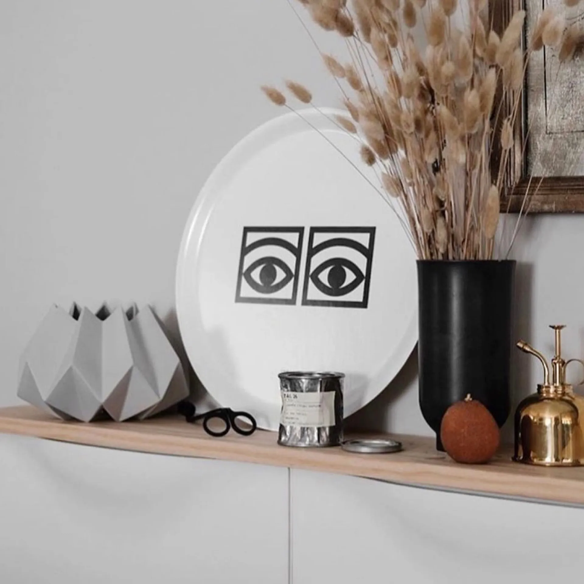 Ögon Tablett Ø38cm, Weiß Olle Eksell