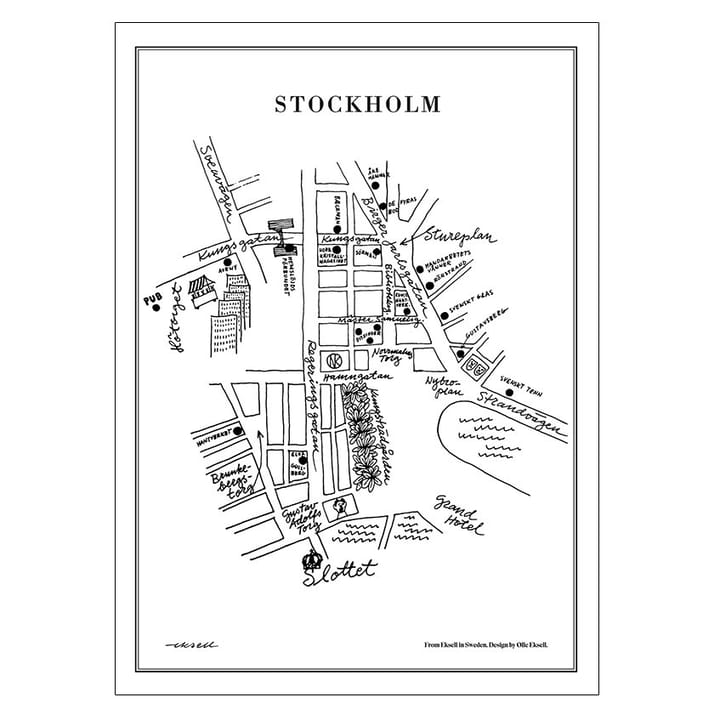 Stockholm Poster - 50 x 70cm - Olle Eksell