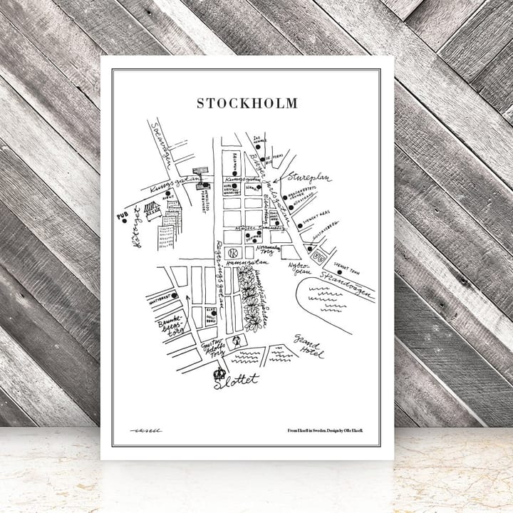 Stockholm Poster - 50 x 70cm - Olle Eksell