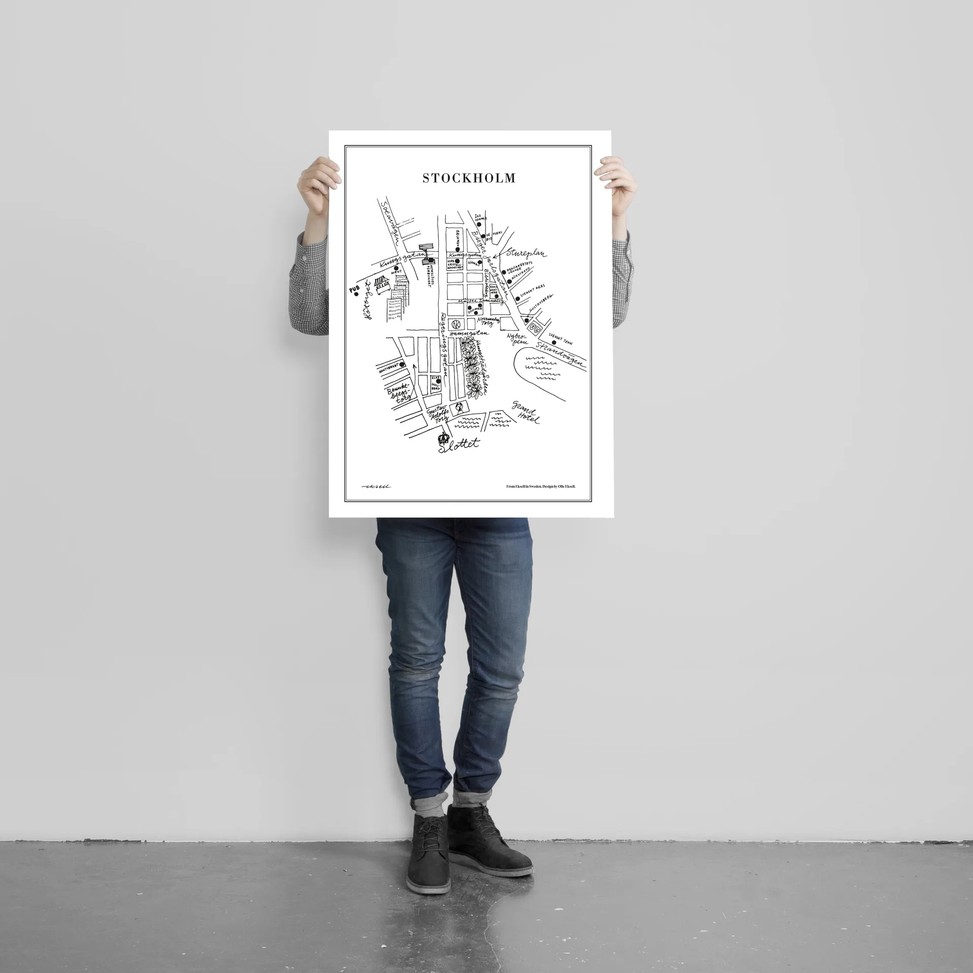 Stockholm Poster, 50 x 70cm Olle Eksell