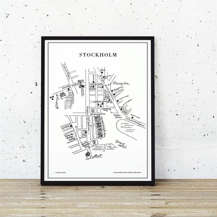 Stockholm Poster, 50 x 70cm Olle Eksell