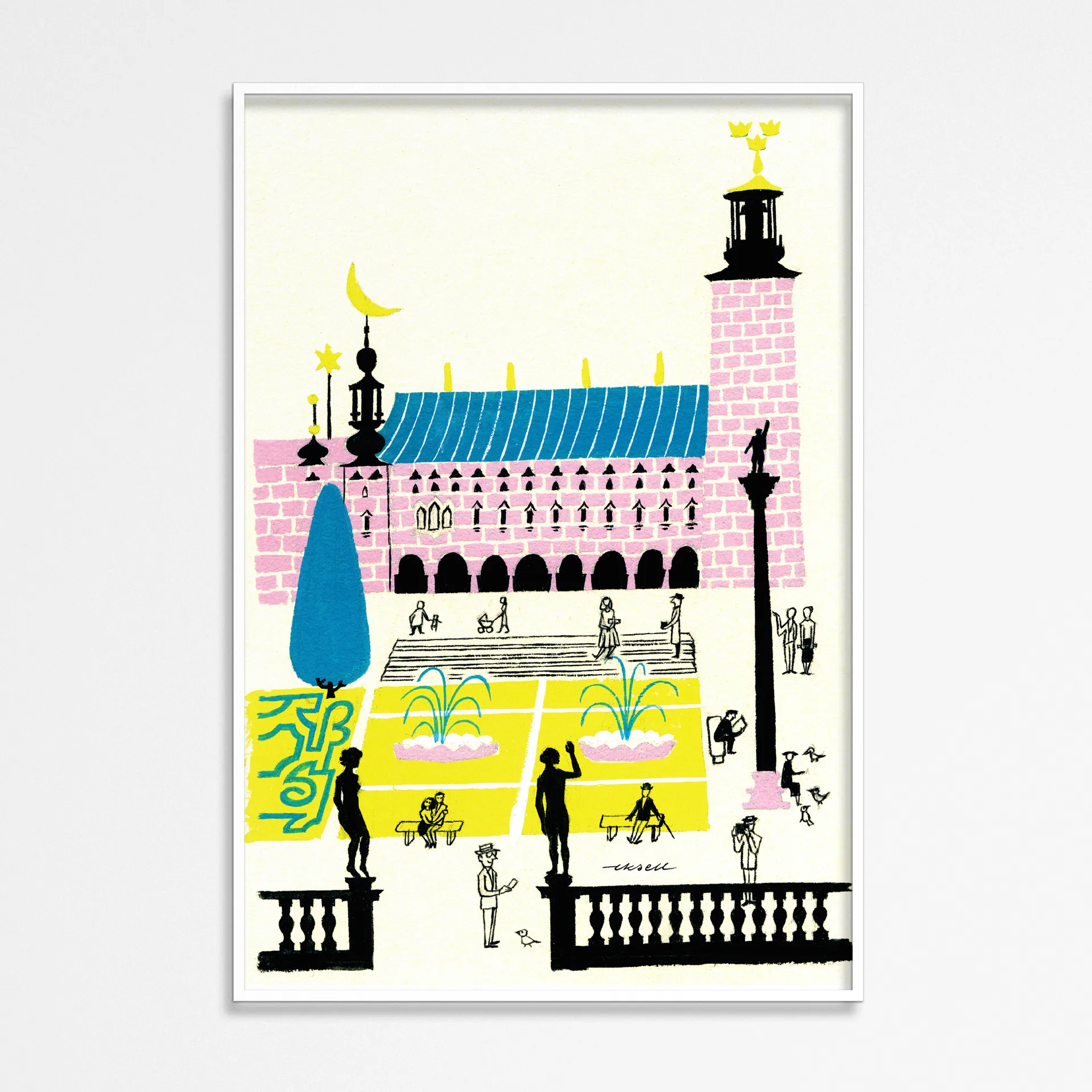 Stockholms stadshus Poster, 50 x 70cm Olle Eksell