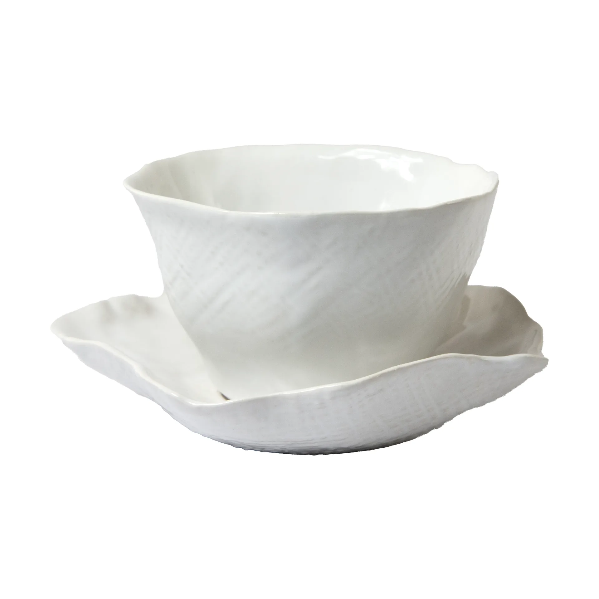 Clair Tasse mit Untertasse, Weiß Olsson & Jensen
