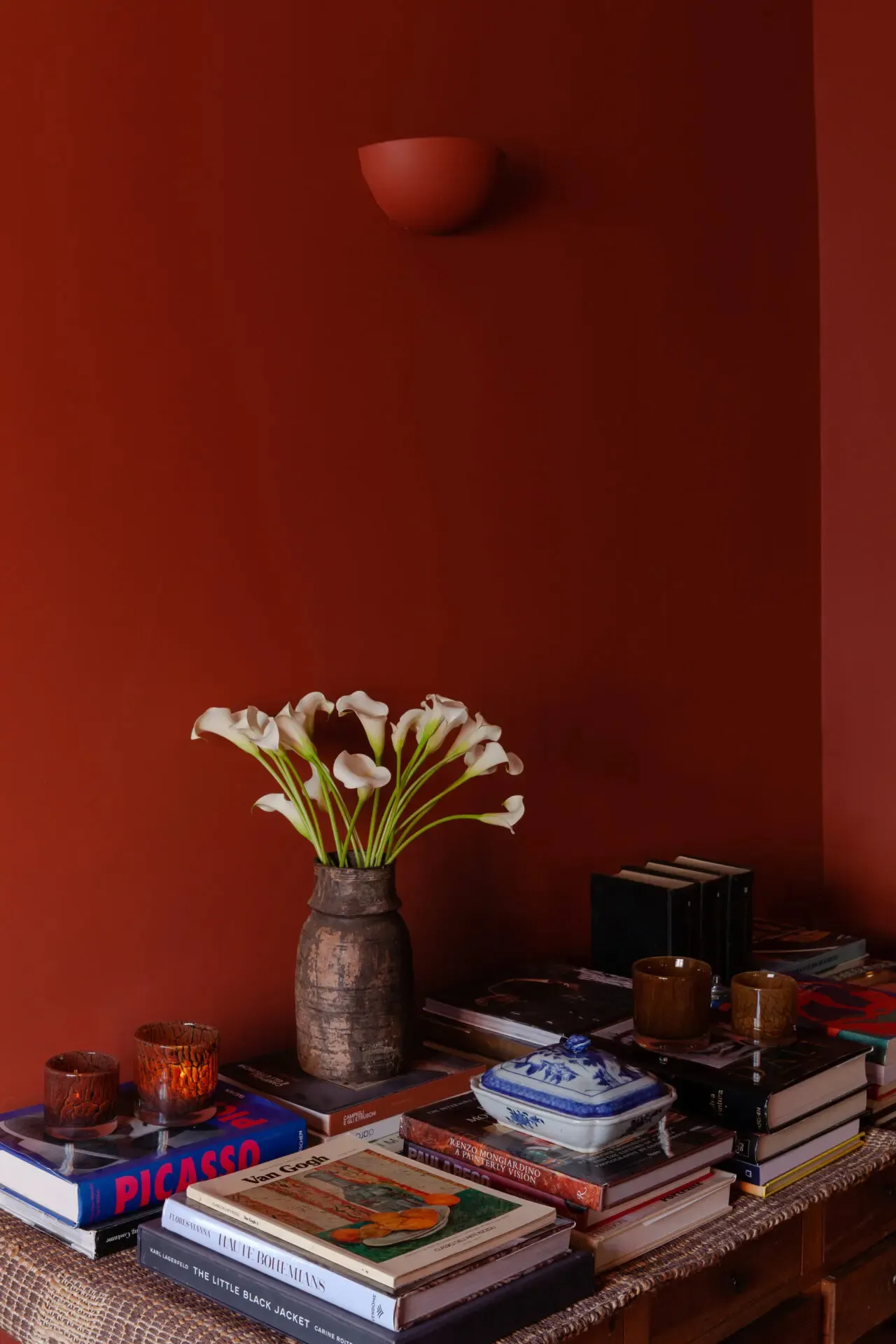 Fuji Windlicht Ø8 cm, Dunkelbraun Olsson & Jensen