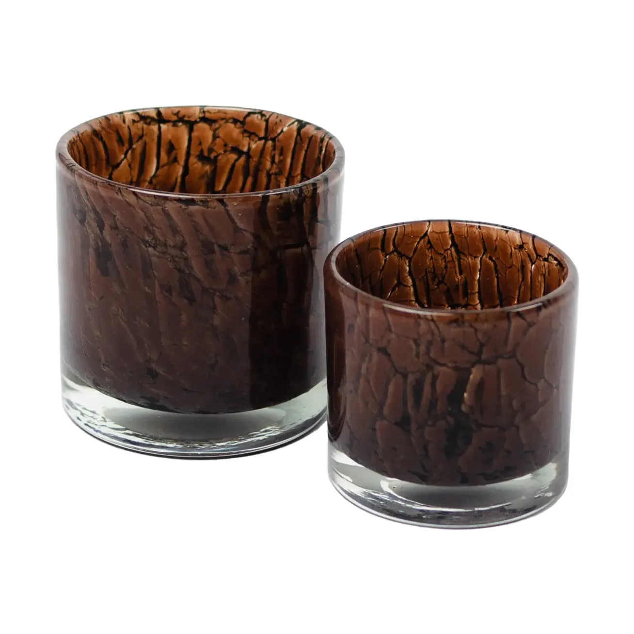 Fuji Windlicht Ø8 cm, Dunkelbraun Olsson & Jensen