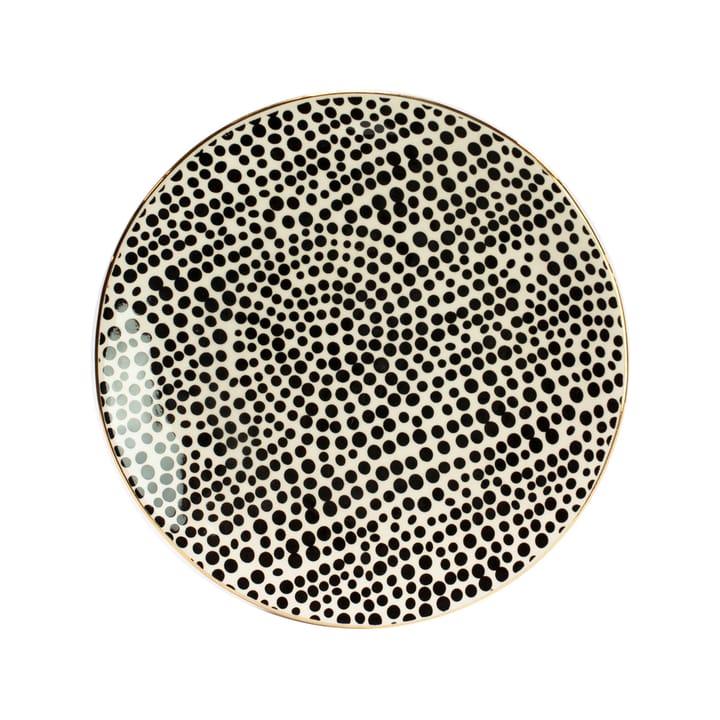 Iris Teller Ø21cm - Weiß-schwarz - Olsson & Jensen