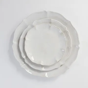 Judith großer Teller Ø34cm - Weiß - Olsson & Jensen