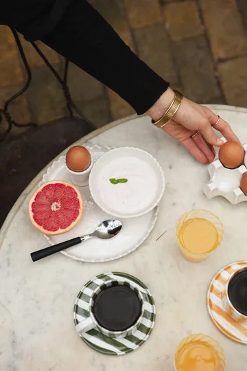 Monica Tasse mit Untertasse 4er-Pack - Grün - Olsson & Jensen