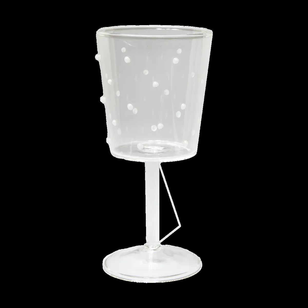 Olsson & Jensen Venezia Weinglas Weiße Punkte