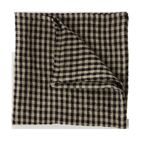 Olsson & Jensen Vipa Leinenserviette 45x45 cm Schwarz-Sand