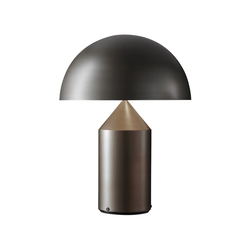 Atollo large 233 Tischs/Stehleuchte metall, Satin bronze, large Oluce