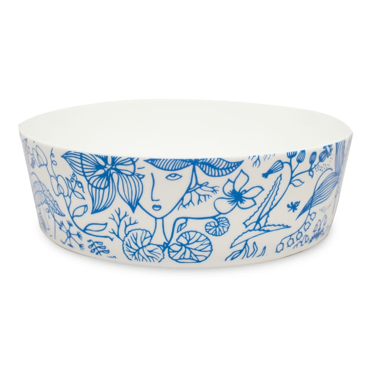 Grazia Schale groß, Blau-weiß Opto Design
