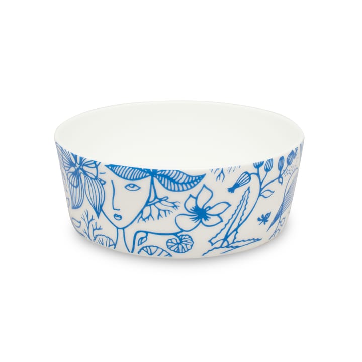 Grazia Schale klein, Blau-weiß Opto Design