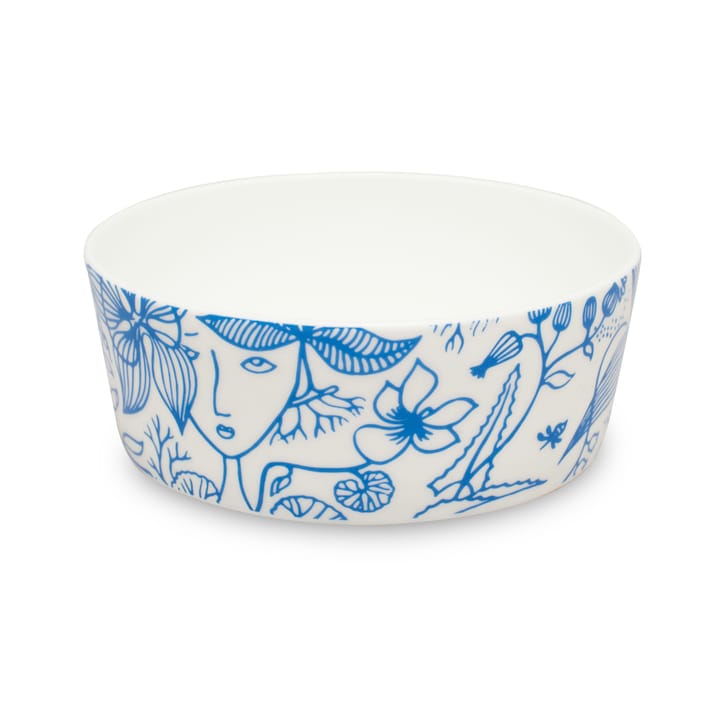 Grazia Schale mittel, Blau-weiß Opto Design