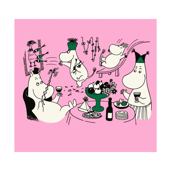 Moomin 80 Papierservietten 20er-Packung - Rosa - Opto Design