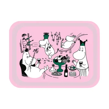 Moomin 80 Tablett 20x27 cm - Rosa - Opto Design