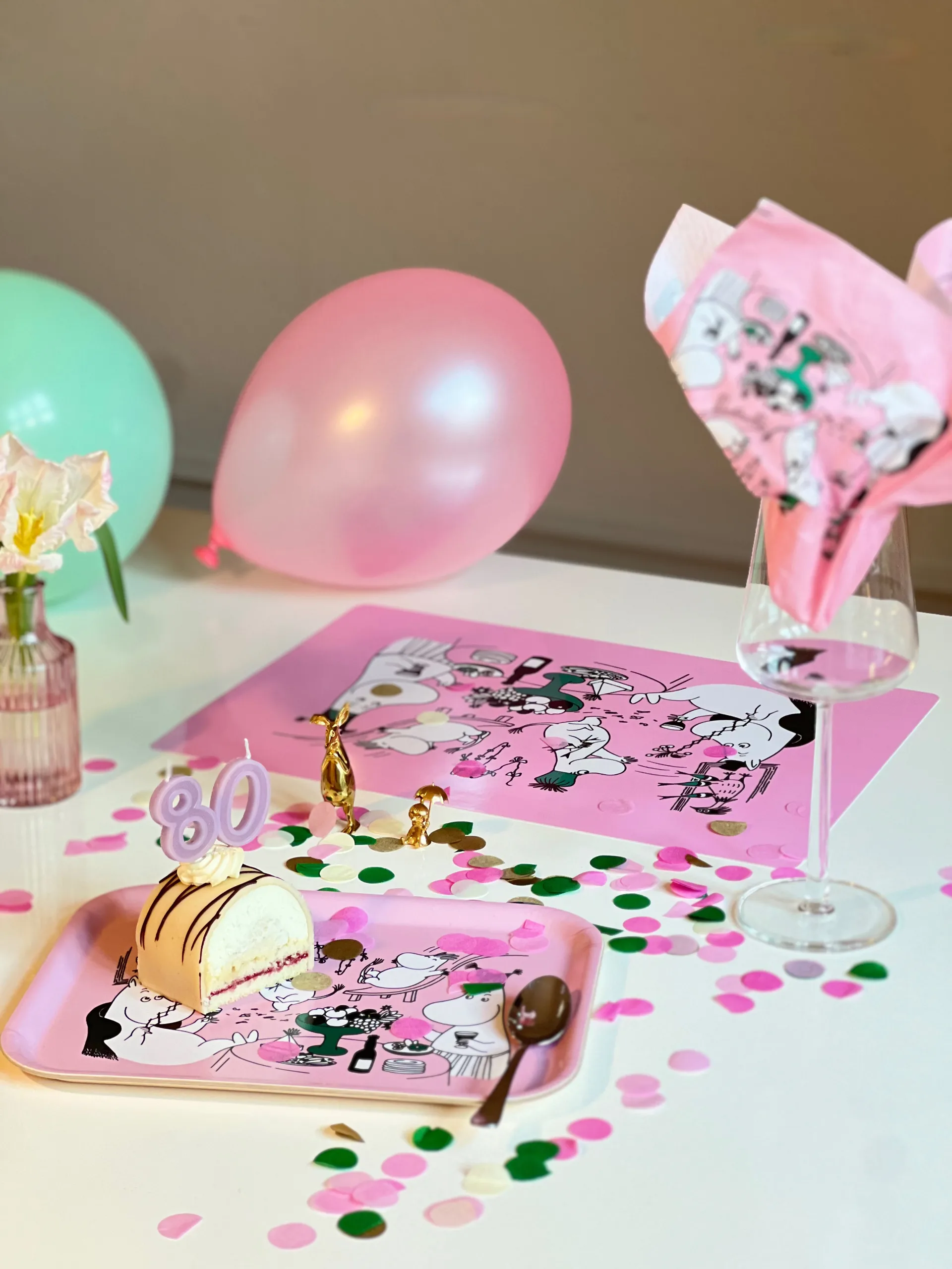 Moomin 80 Tischset 27,5x40 cm, Rosa Opto Design