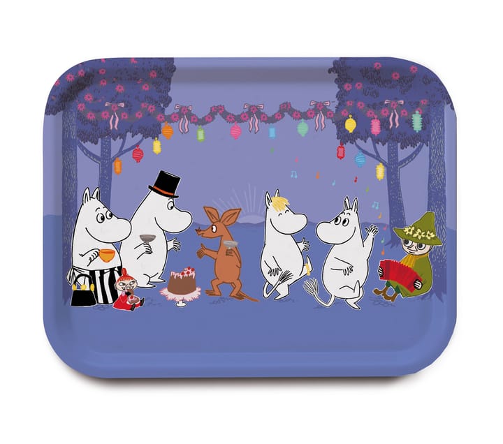 Moomin Dancing Tablett - Blau - Opto Design