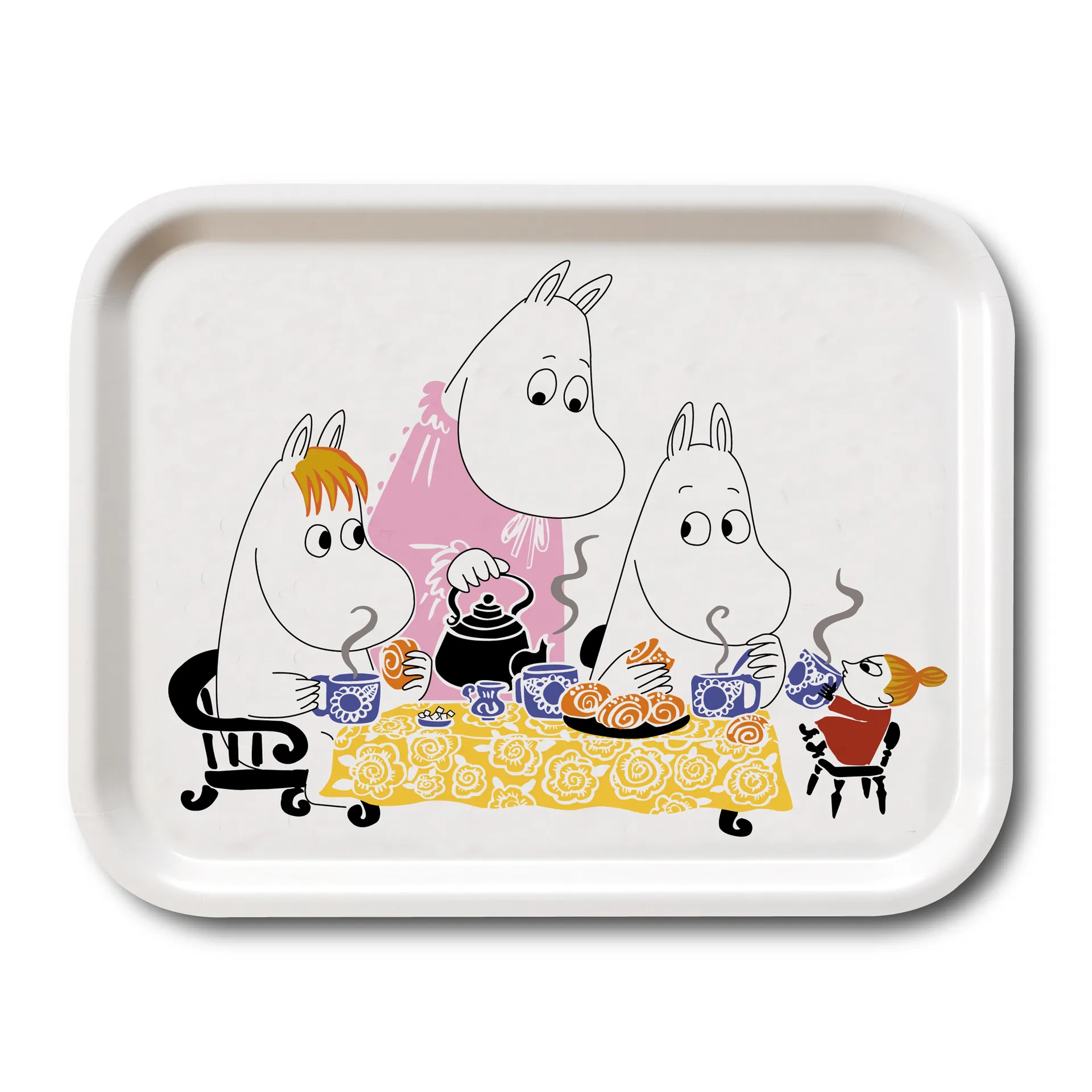 Moomin Teaparty Tablett, Weiß Opto Design