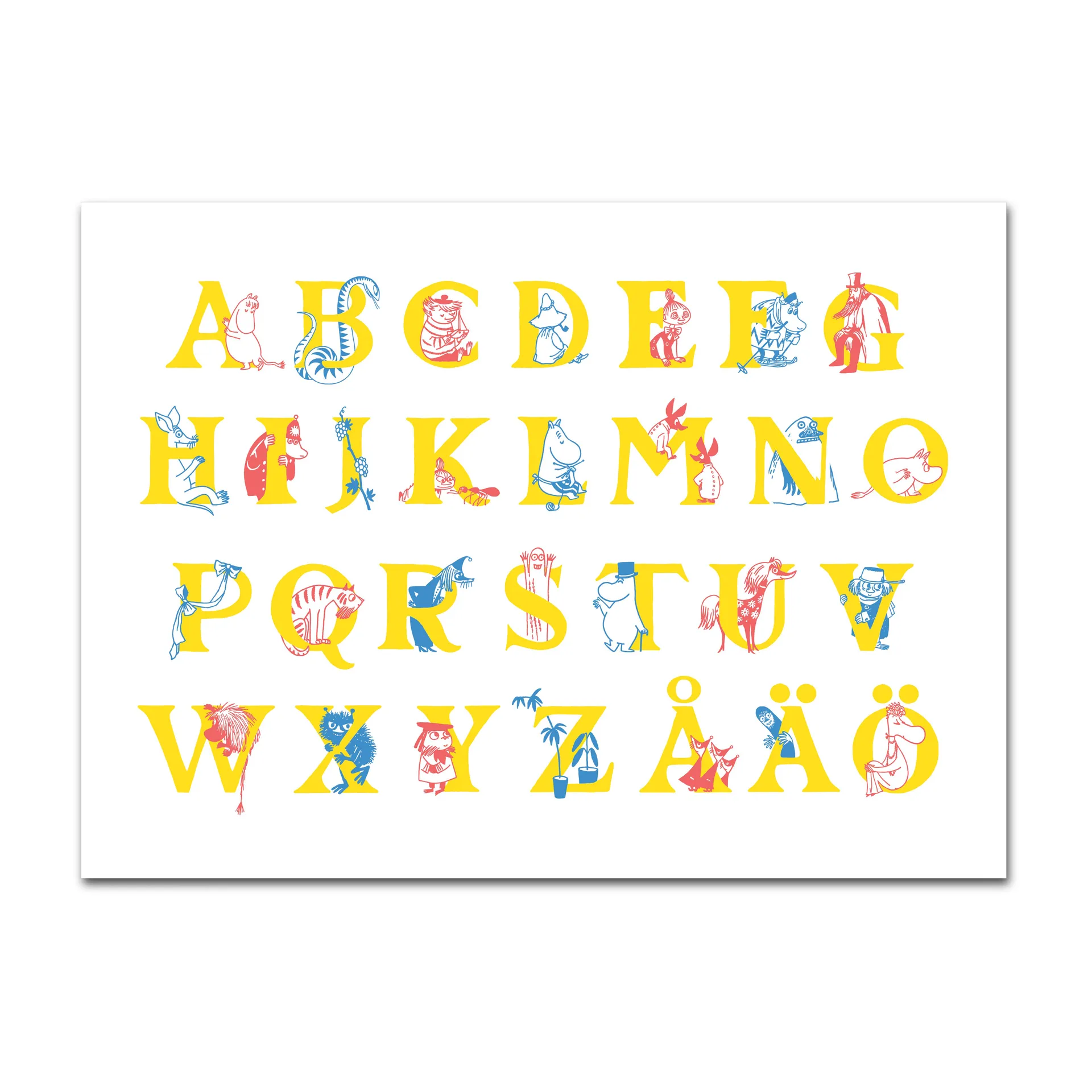 Mumin ABC Platzdecke, 30 x 40cm Opto Design