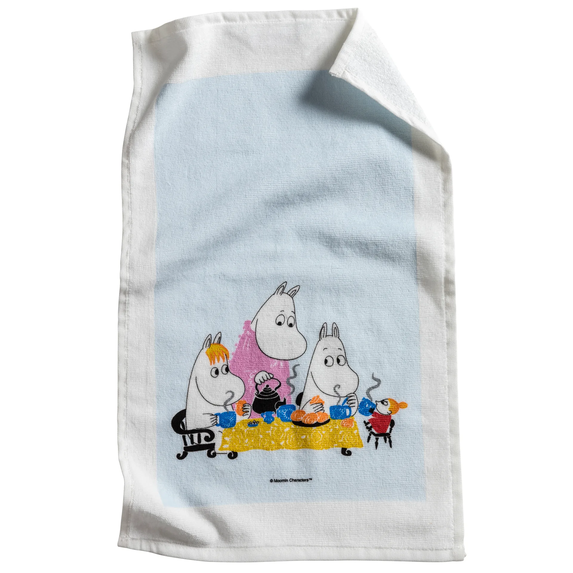 Mumin Teaparty Handtuch, Blau Opto Design