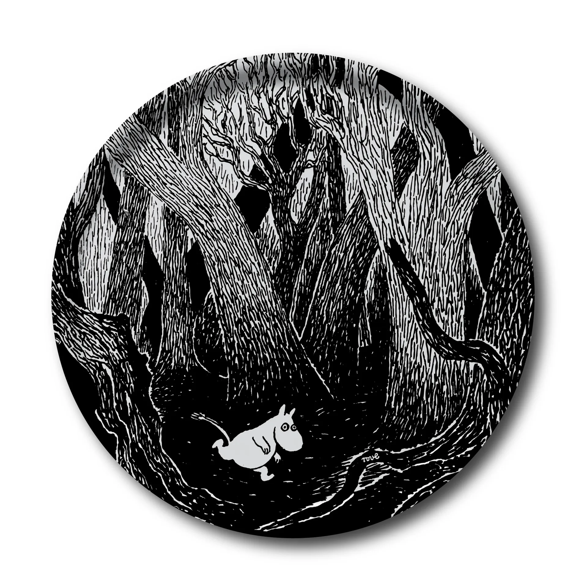 Running Moomin Tablett rund, Ø 38cm Opto Design