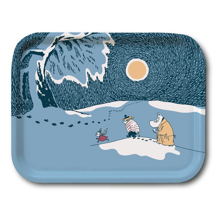Snow Moonlight Mumin Tablett Winter 2021 - 20 x 27cm - Opto Design