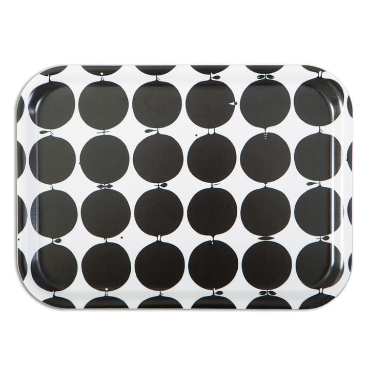 Tallyho Tablett 27 x 20cm - schwarz-weiß - Opto Design