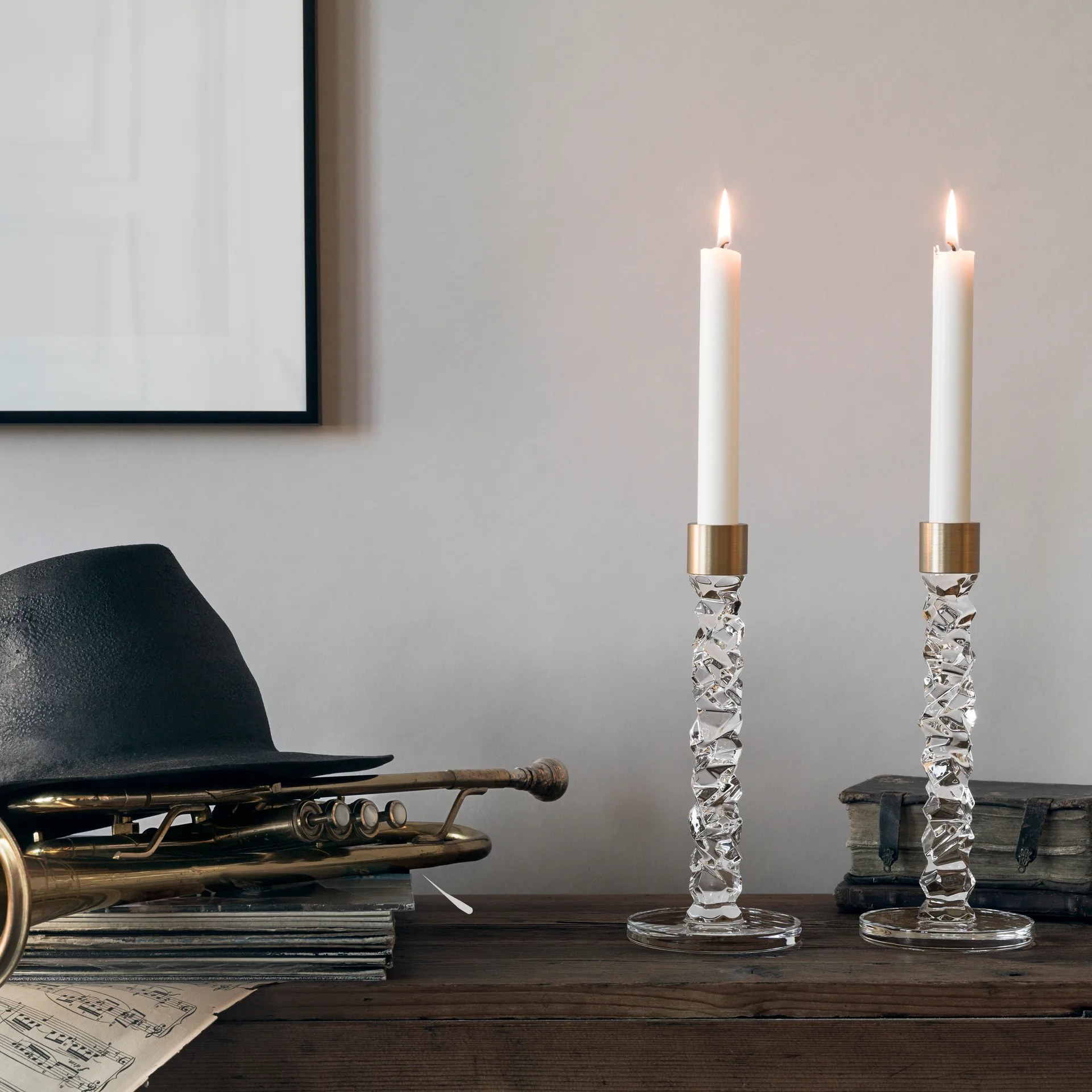 Carat Kerzenständer Messing 2er Pack, 2er Pack Orrefors