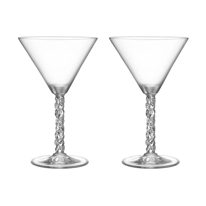Orrefors Carat Martiniglas 25 cl 2er-Pack Klar