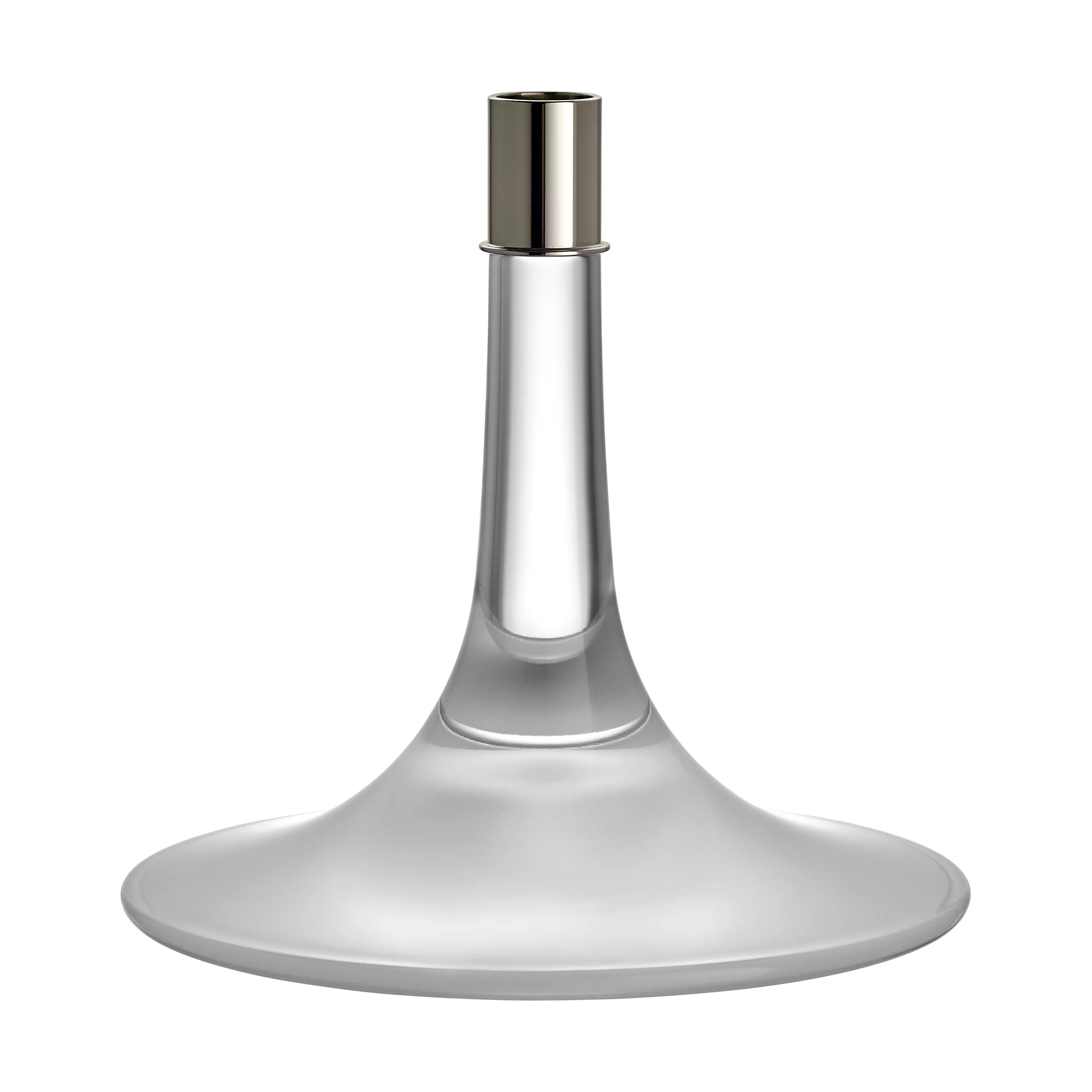Orrefors Carat Kerzenständer-Paar – 24,9 Cm, Geschliffenes Kristall-Design