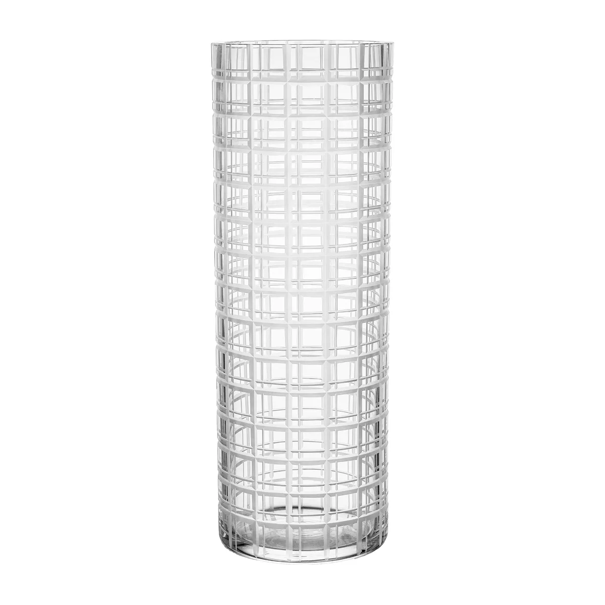 Orrefors Cut in number Vase 33cm Gittermuster