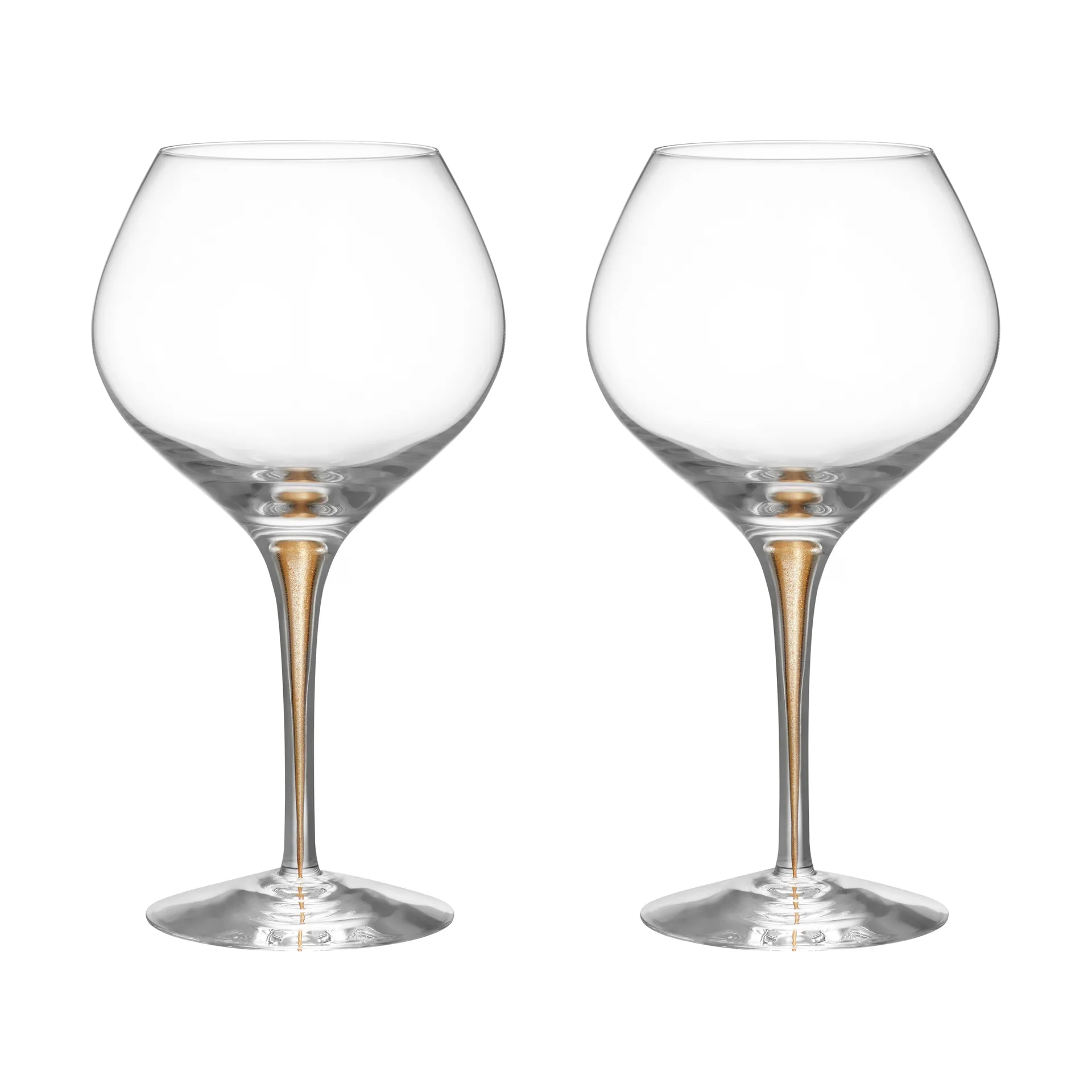 Intermezzo Bouquet Weingllas 70 cl 2er-Pack, Gold Orrefors