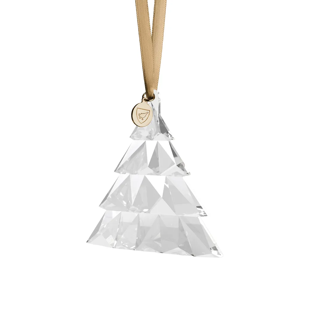 Jahresornament hoch, Transparent Orrefors