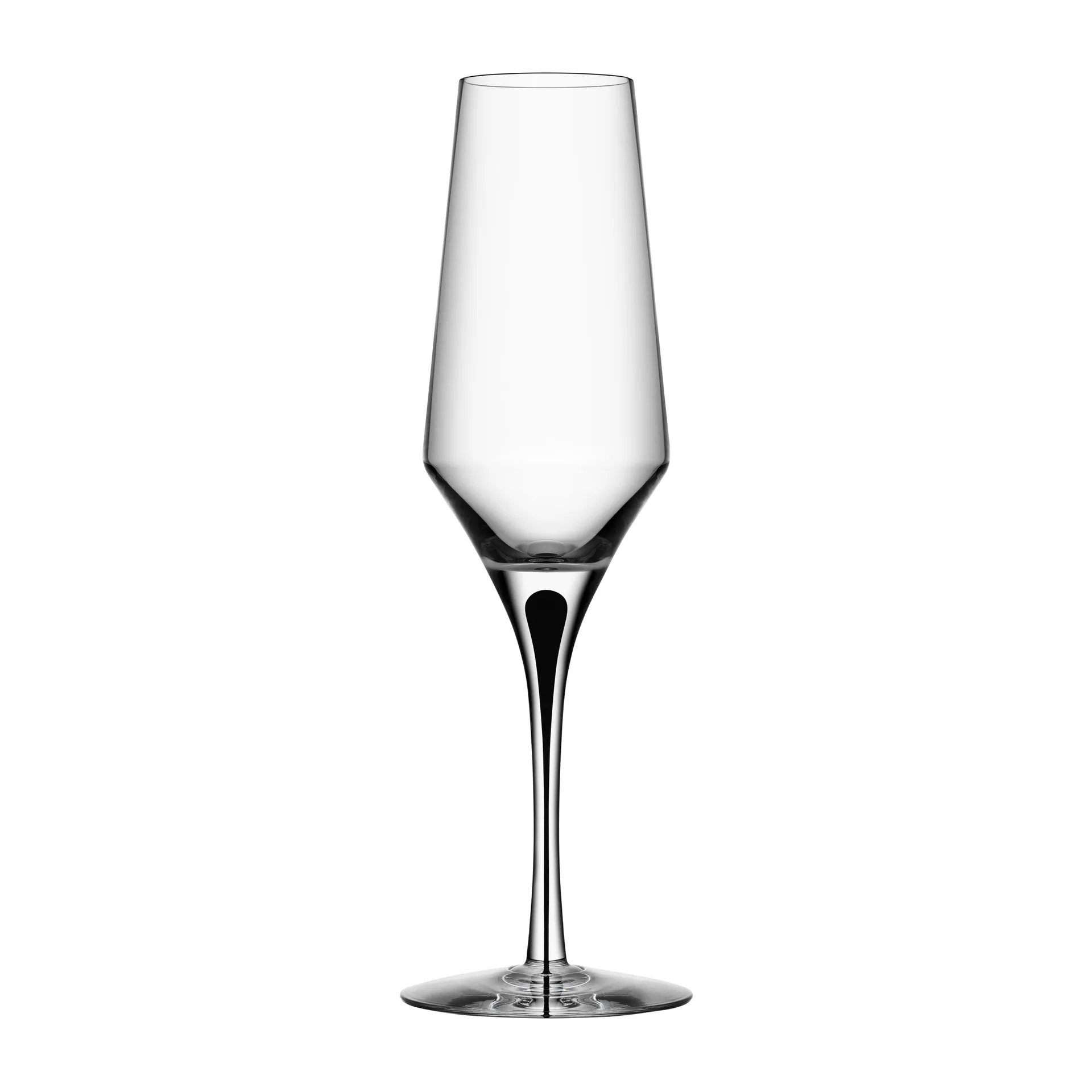 Metropol Champagnerglas 27cl, Clear / Black Orrefors