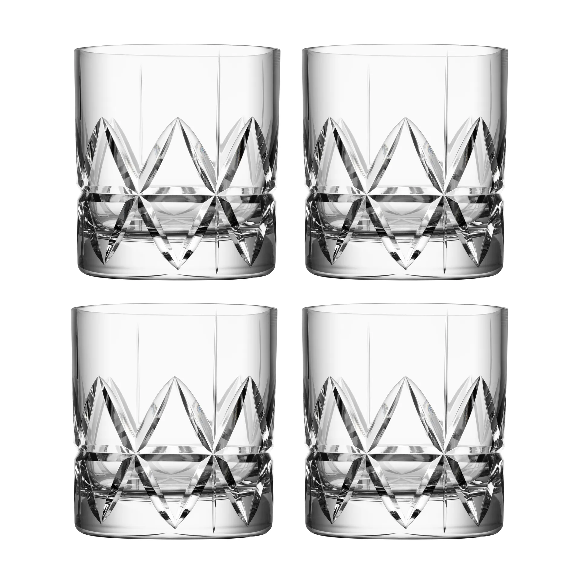 Peak old fashioned Glas 4er Pack, 25cl Orrefors
