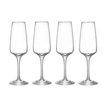 Pulse Champagnerglas 28 cl 4er Pack - Klar - Orrefors