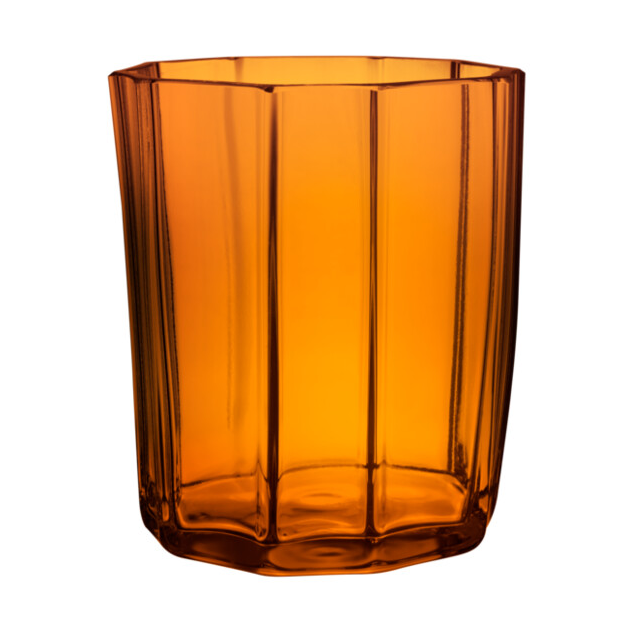 Orrefors Reed Windlicht 8,5cm Bernstein