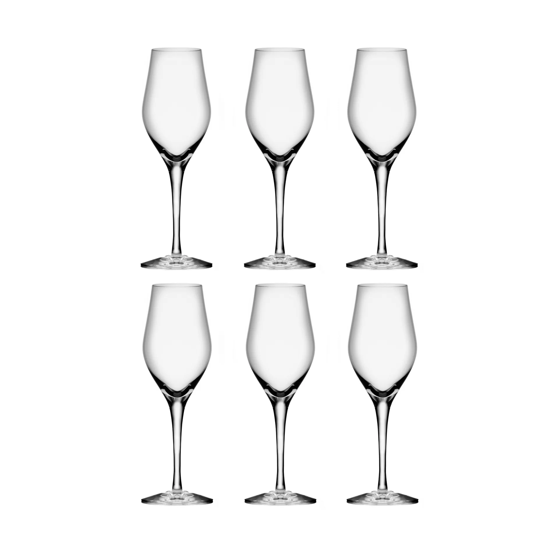 Sense Champagnerglas 25,5 cl 6er Pack, Klar Orrefors