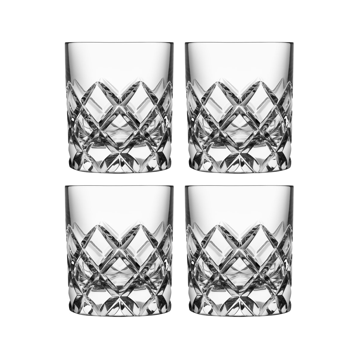Orrefors Sofiero Whiskeyglas 4er Pack Klar