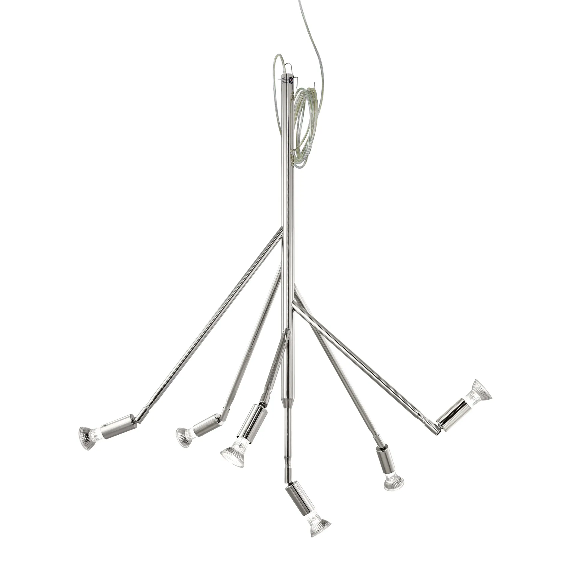 Kvist Pendelleuchte groß, Vernickeltes Messing Örsjö Belysning