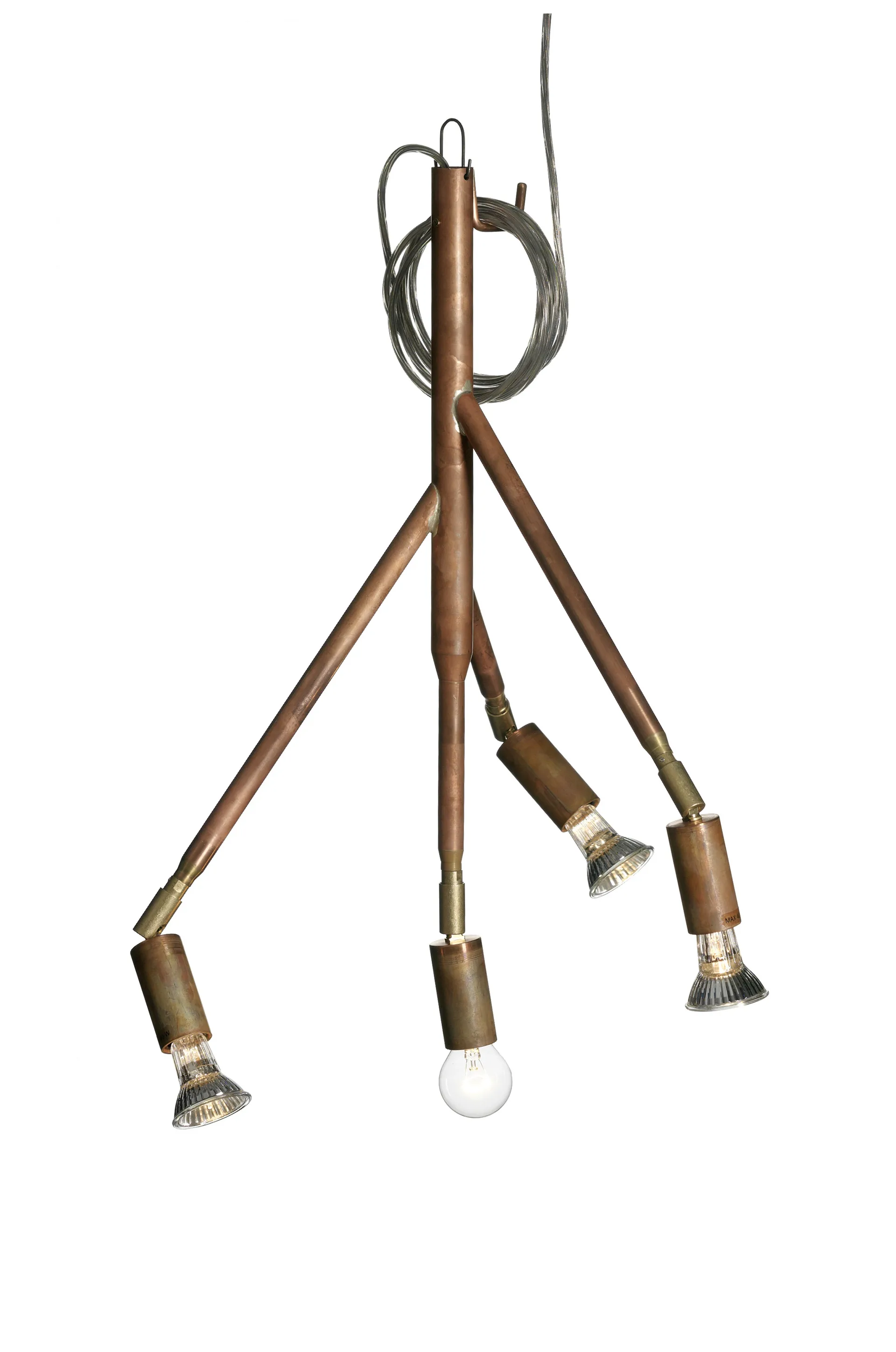 Kvist Pendelleuchte klein, Unbehandeltes Kupfer Örsjö Belysning