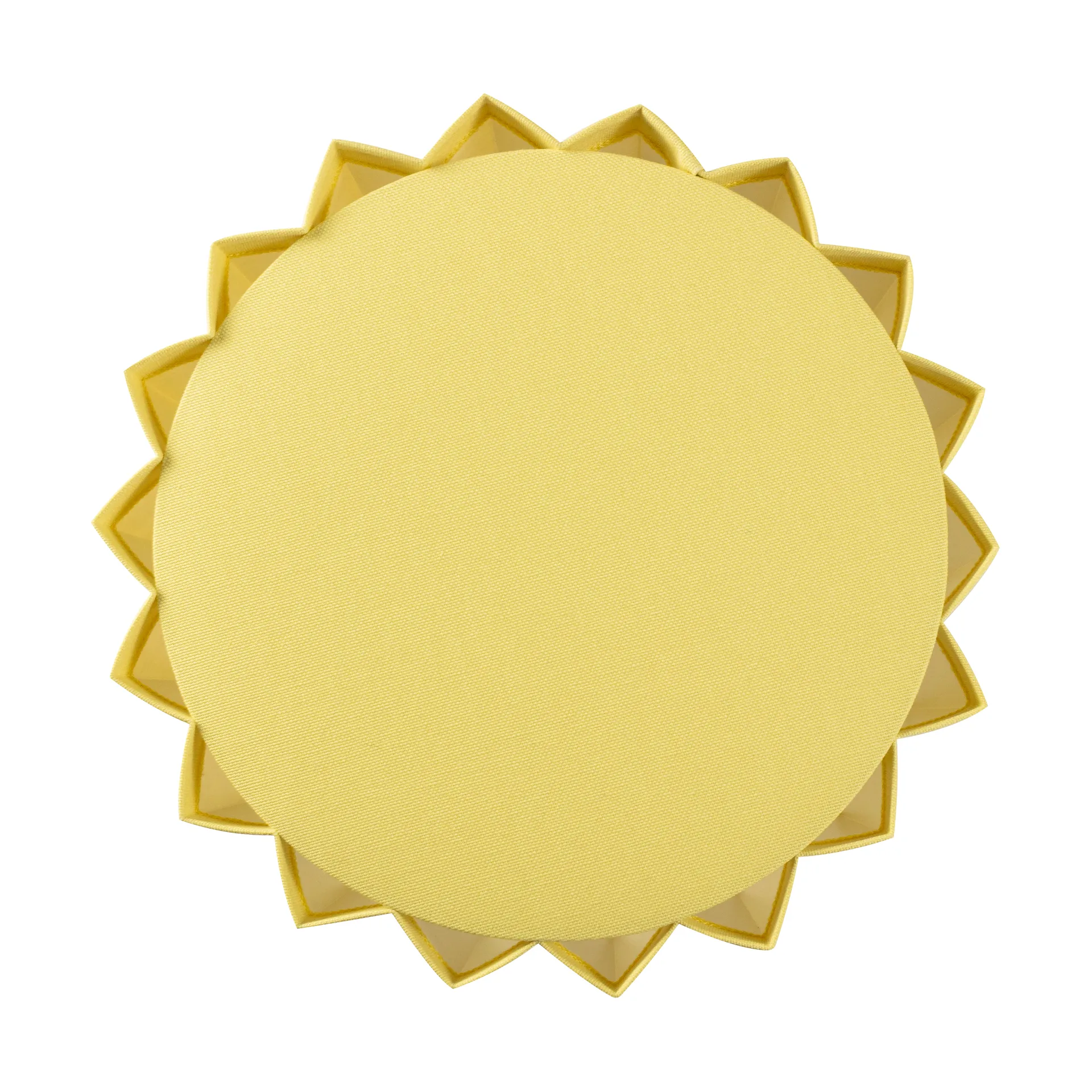 Plissé Tischleuchte Textil, Gelb Örsjö Belysning