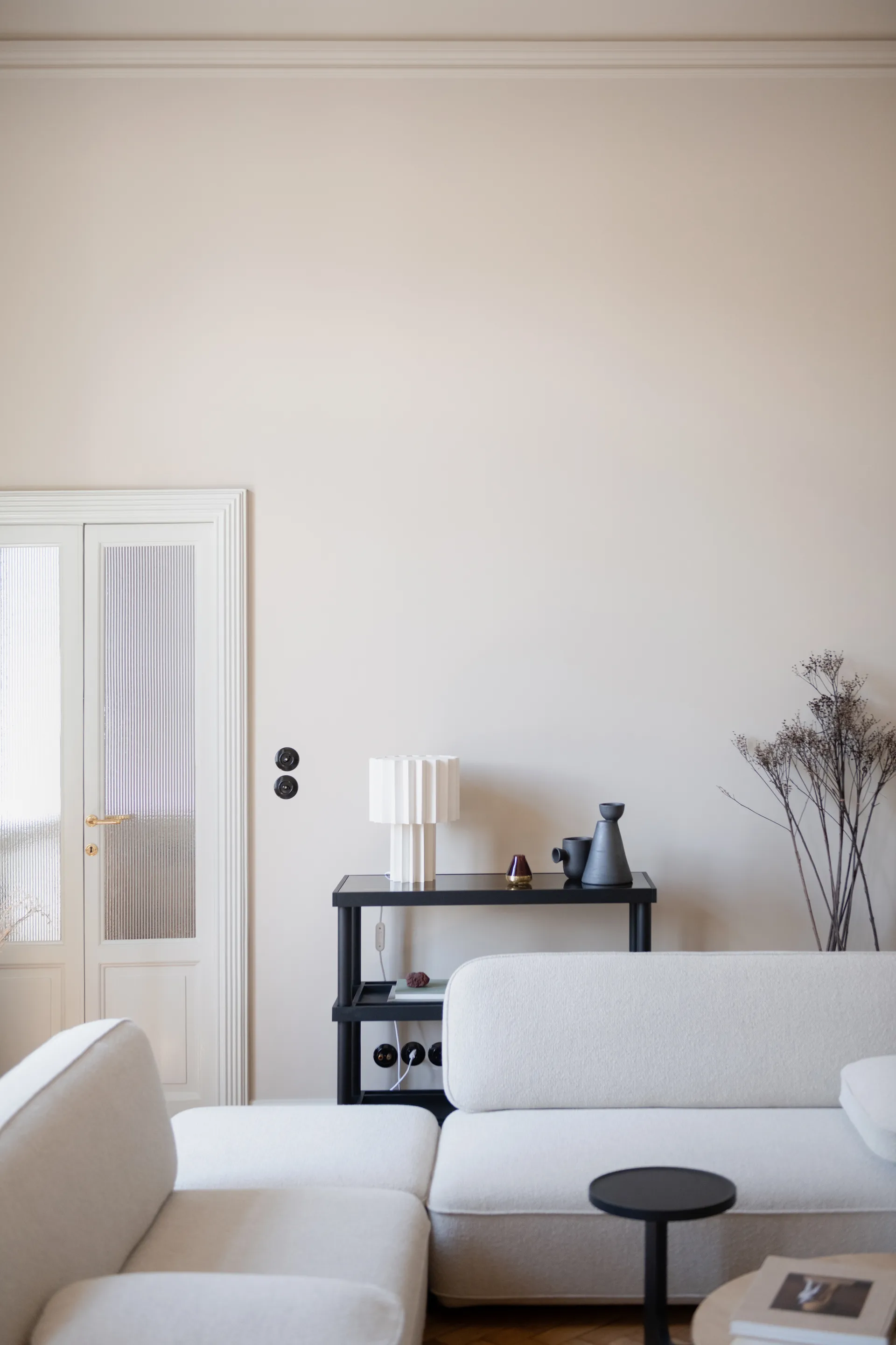 Plissé Tischleuchte Textil, Weiß Örsjö Belysning