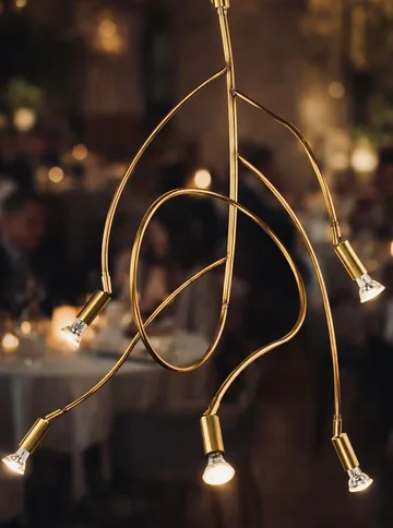 Ranka 5 Deckenleuchte - Rohmessing - Örsjö Belysning