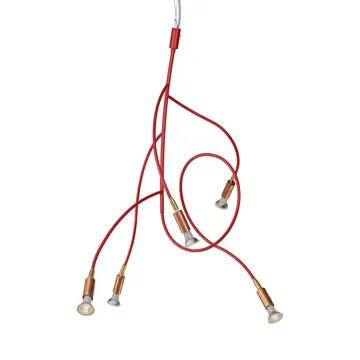 Ranka 5 Deckenleuchte - Rot - Örsjö Belysning